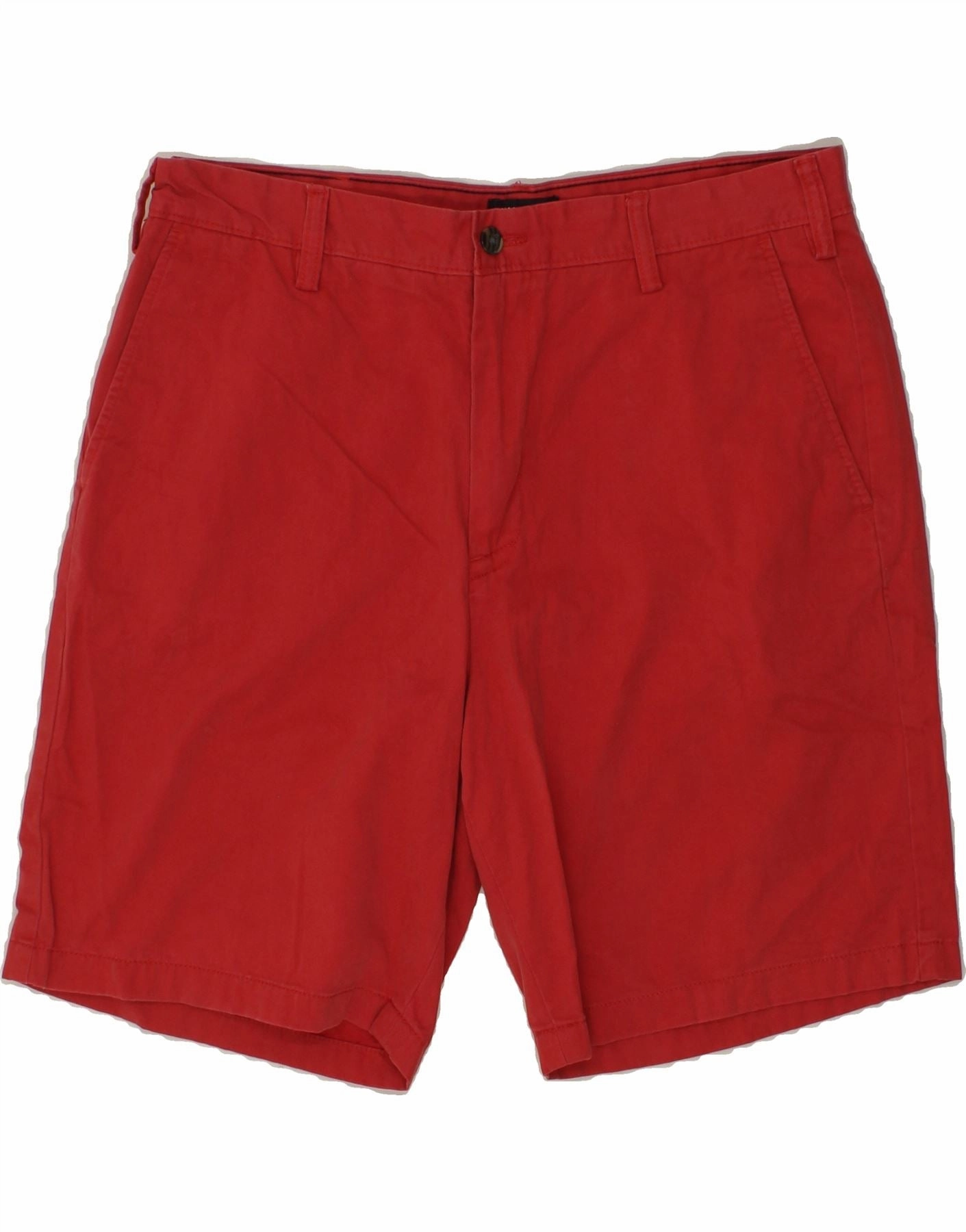 Dynamic Fit Double Layered Hem NAUTICA Mens Chino Shorts W36 Large Red Cotton
