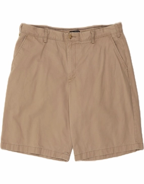 Stretch Layer NAUTICA Mens Chino Shorts W38 XL Beige Cotton