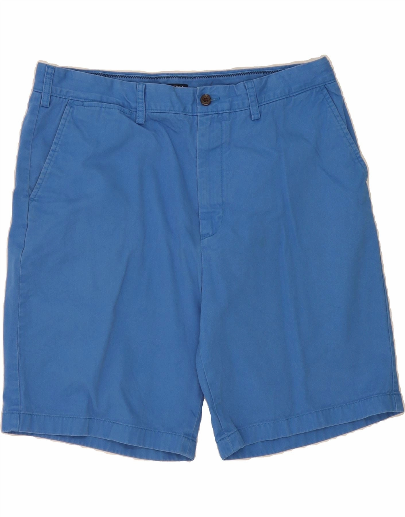 Comfort Movement Ventilated Design NAUTICA Mens Chino Shorts W38 XL Blue Cotton