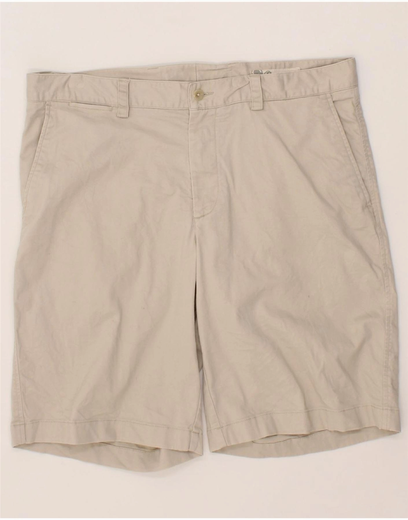 Breathable Performance Fit NAUTICA Mens Modern Classic Chino Shorts W36 Large Grey Cotton