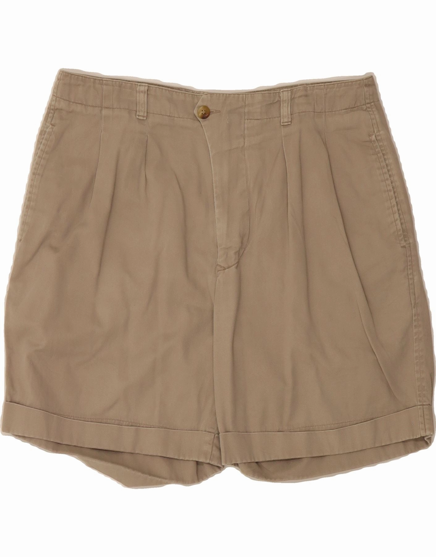 NAUTICA Mens Pegged Chino Shorts W36 Large Beige Cotton Easy Fit Wear