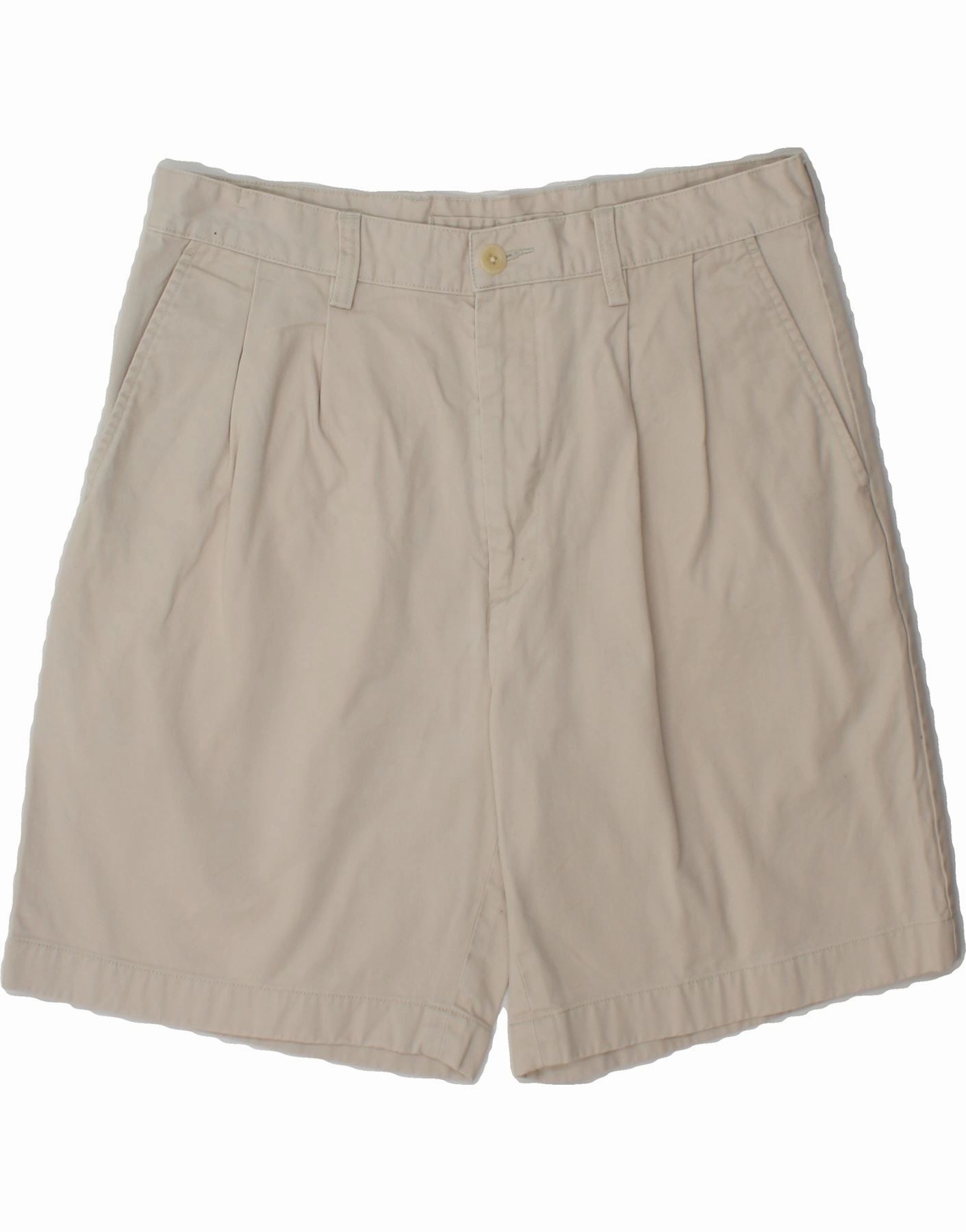 NAUTICA Mens Rigger Classic Fit Chino Shorts W33 Medium Beige Cotton Quick Movement Fit