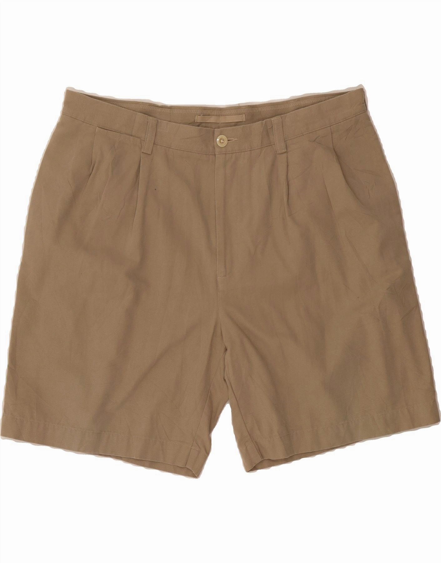 NAUTICA Mens Rigger Classic Fit Pegged Casual Shorts W38 XL Beige Cotton Mood Casual Breathable Comfort