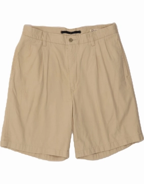NAUTICA Mens Rigger Classic Fit Pegged Chino Shorts W34 Large  Beige Ergonomic Contour Shape
