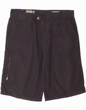 Abrasion Proof Fabric NAVIGARE Mens Cargo Shorts IT 58 4XL W40 L12 Navy Blue Cotton