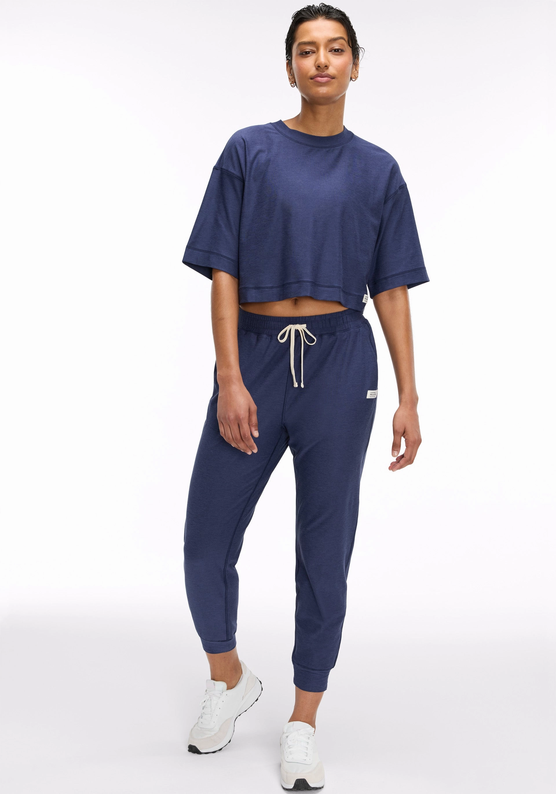 Navy Blue Dreamblend Set Sleek Waist