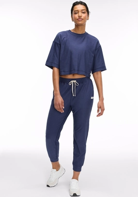 Navy Blue Dreamblend Set Sleek Waist
