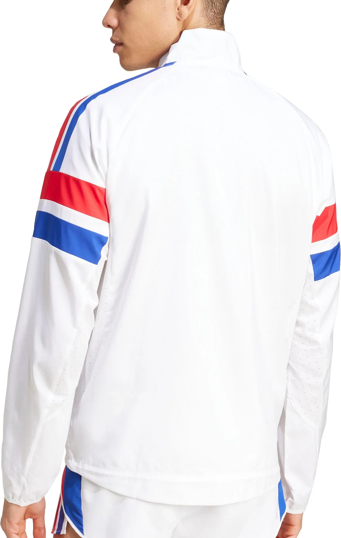 adidas Adizero Retro Mens Running Jacket - White City Layer Valentine's Day