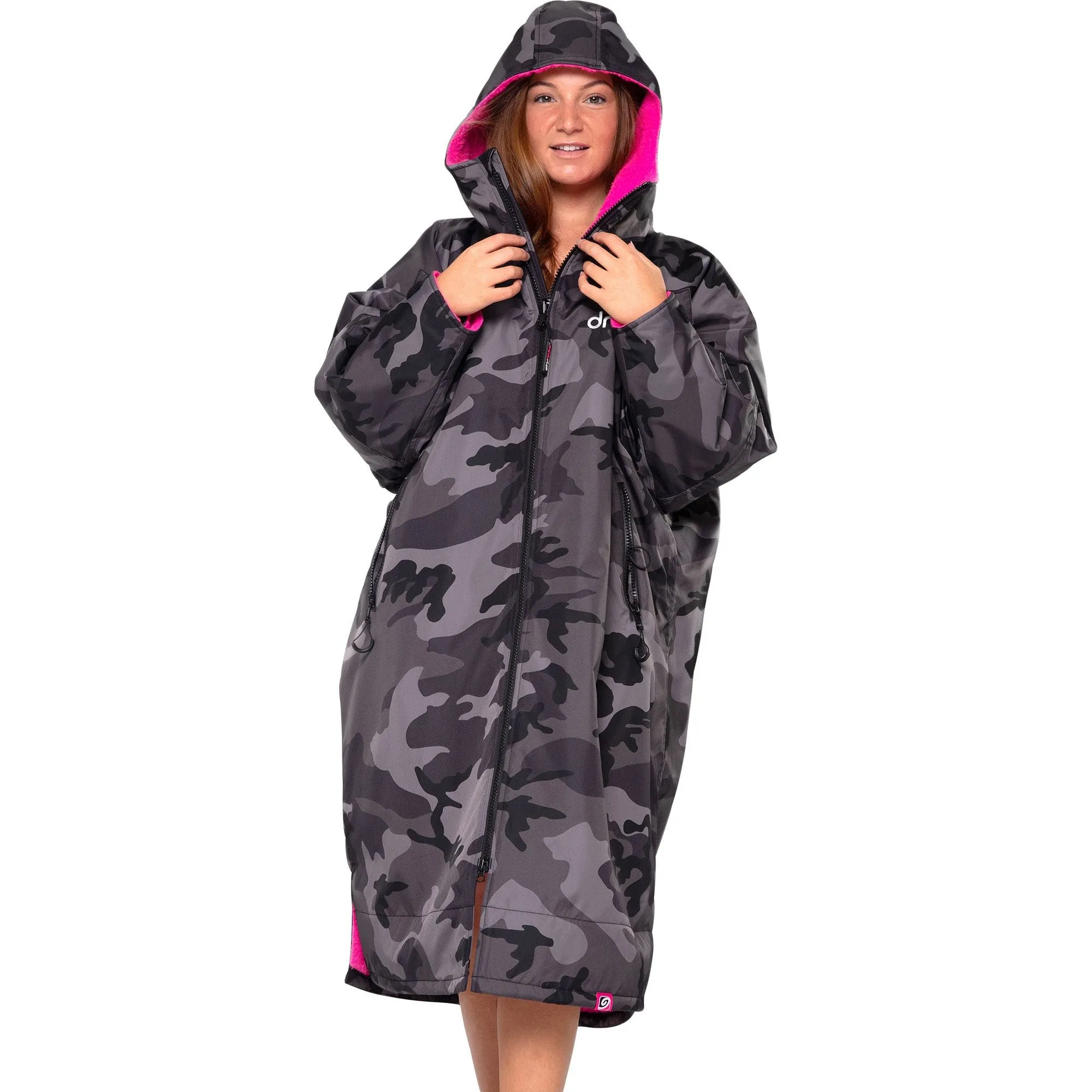 Breathe Room Dryrobe Advance Long Sleeve Changing Robe - Black Camo