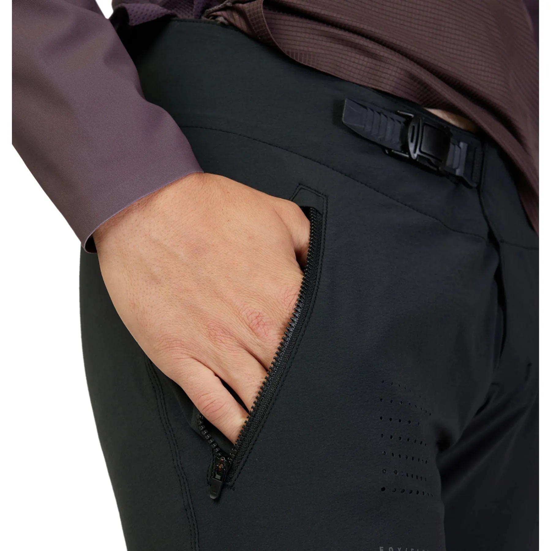 Flex Movement AdjustableWaistband Fox Flexair Mens Cycling Trousers - Black