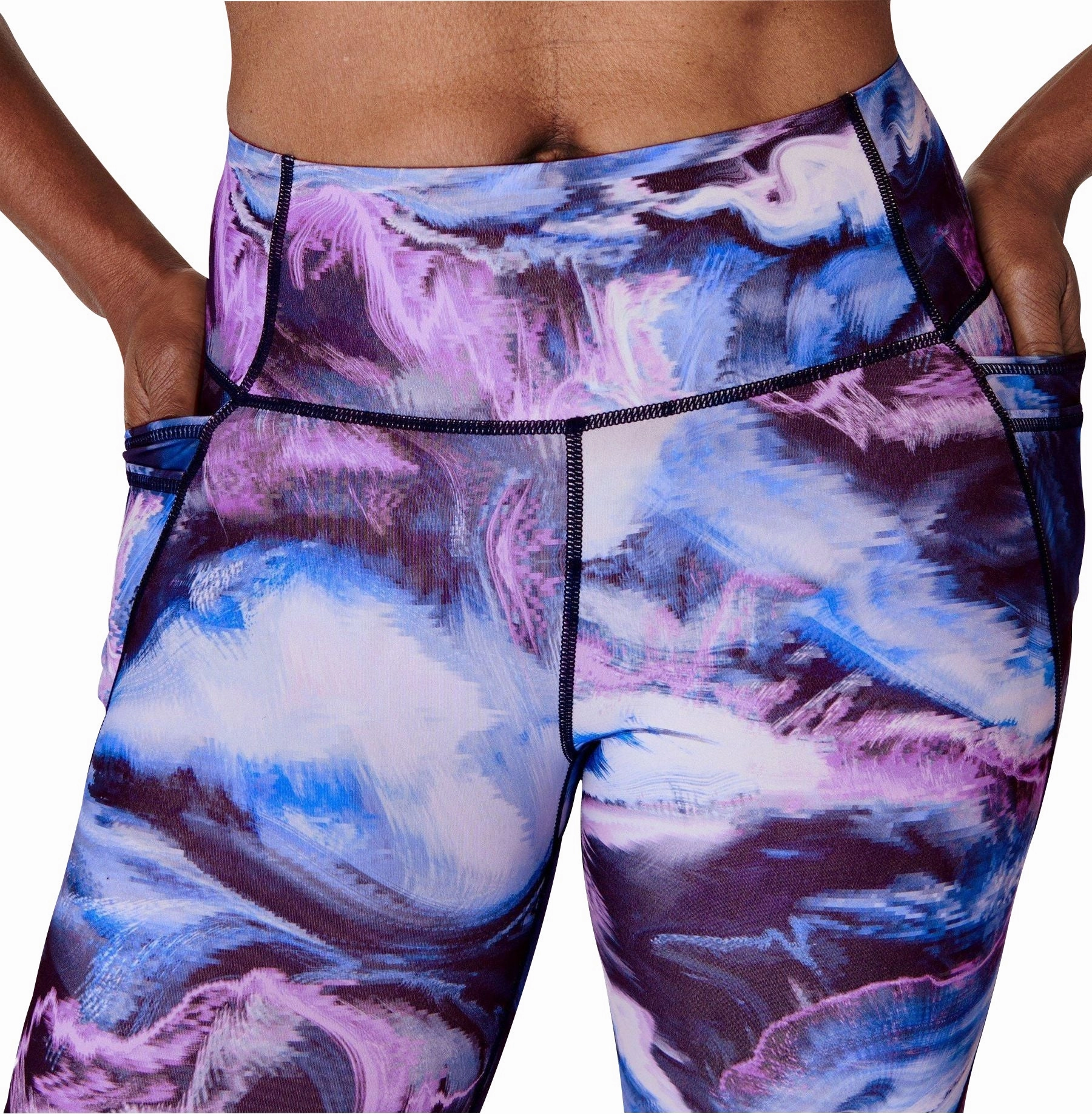 Non Restrictive Sweaty Betty Power Pro Womens Long Training Tights - Blue