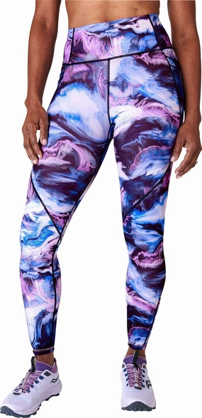 Sleek Comfort Wear Beginner Level Holiday Outfit Sweaty Betty Power Pro Womens Long Training Tights - Blue