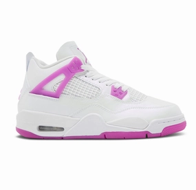 Agility Boost Nike Kid's Air Jordan 4 Retro GS Shoes - Hyper Violet / White