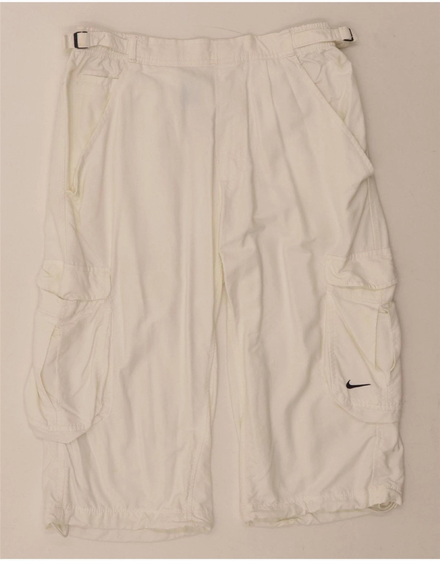 Comfy Layers Earth Tones NIKE Mens Cargo Bermuda Shorts Medium W31 White Nylon