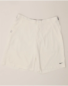 Street Mood NIKE Mens Chino Shorts Large W34 White Polyester