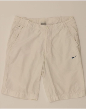 NIKE Mens Chino Shorts W30 Medium White Cotton Baby shower gift