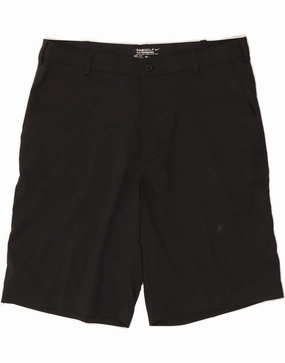 Quick Motion NIKE Mens Dri Fit Chino Shorts W36 Large  Black Polyester Classic