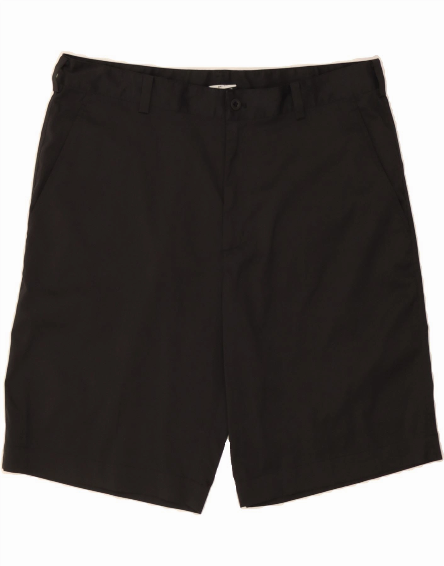 Lightweight Weave NIKE Mens Dri Fit Chino Shorts W36 Large Black Polyester