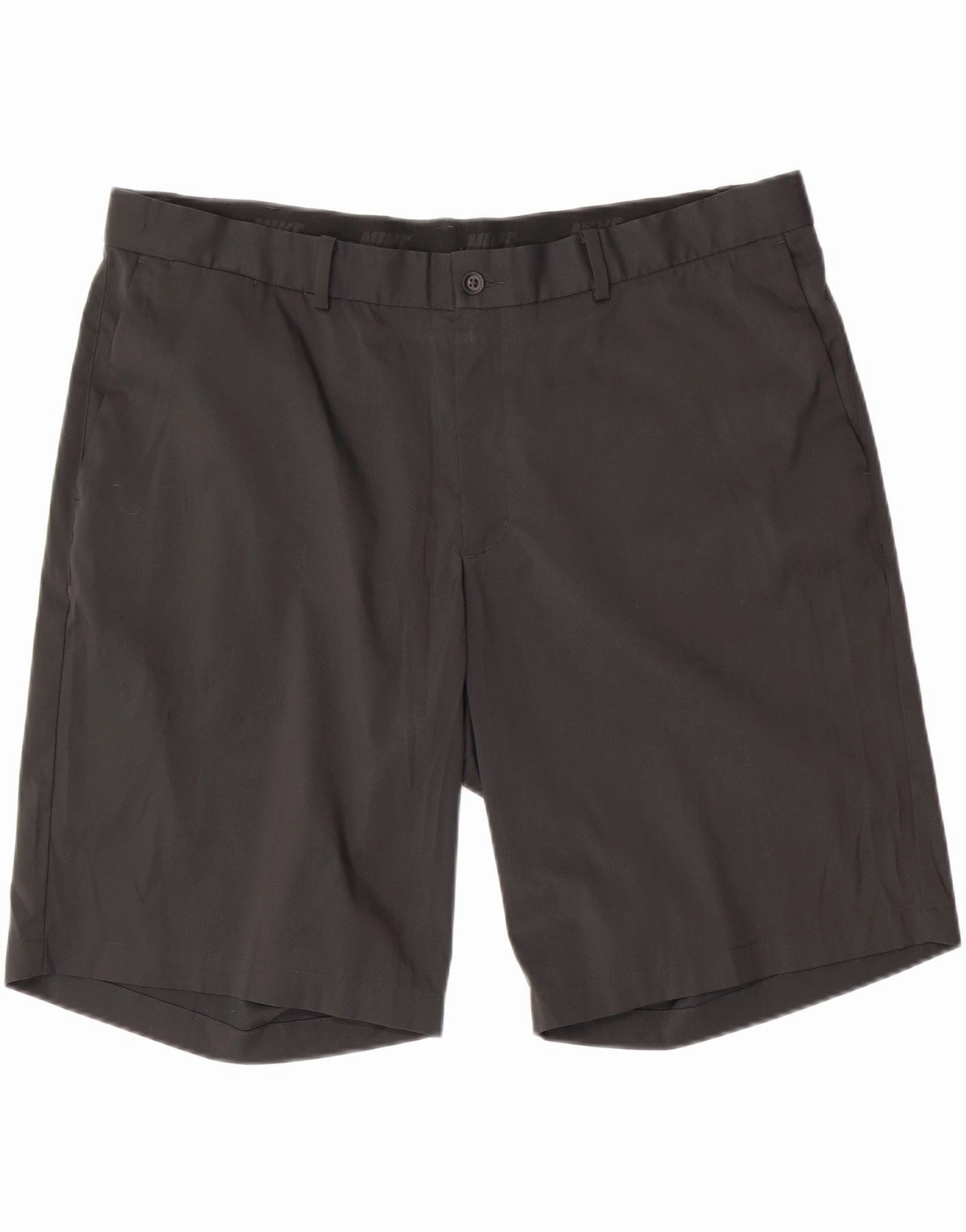 NIKE Mens Golf Chino Shorts W40 XL Black Polyester Sports Lightweight Fabric