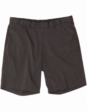 NIKE Mens Golf Chino Shorts W40 XL Black Polyester Sports Lightweight Fabric