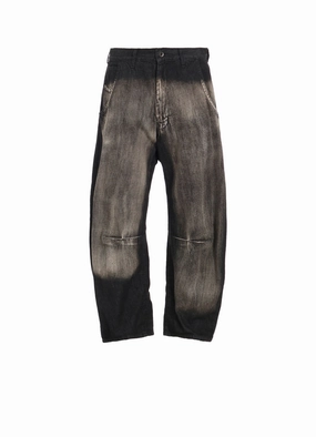 Travel Ready Light Fabric SPOTTED DENIM WIDE PANTS