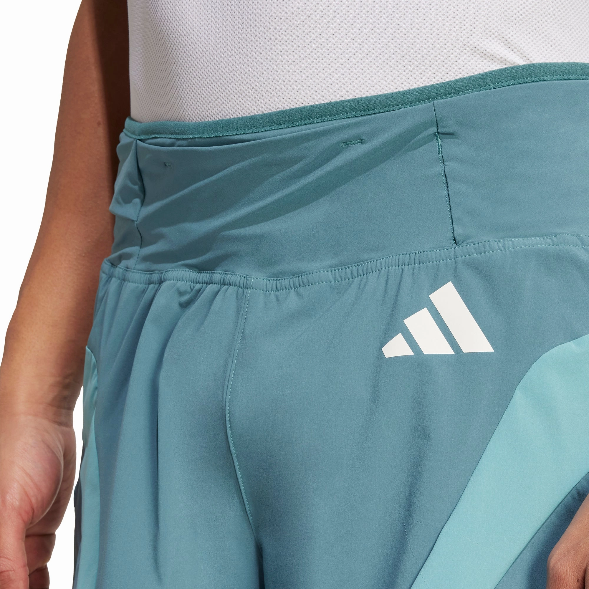 adidas Adizero Archive Gel 3 Inch Mens Running Shorts - Green Minimal Style