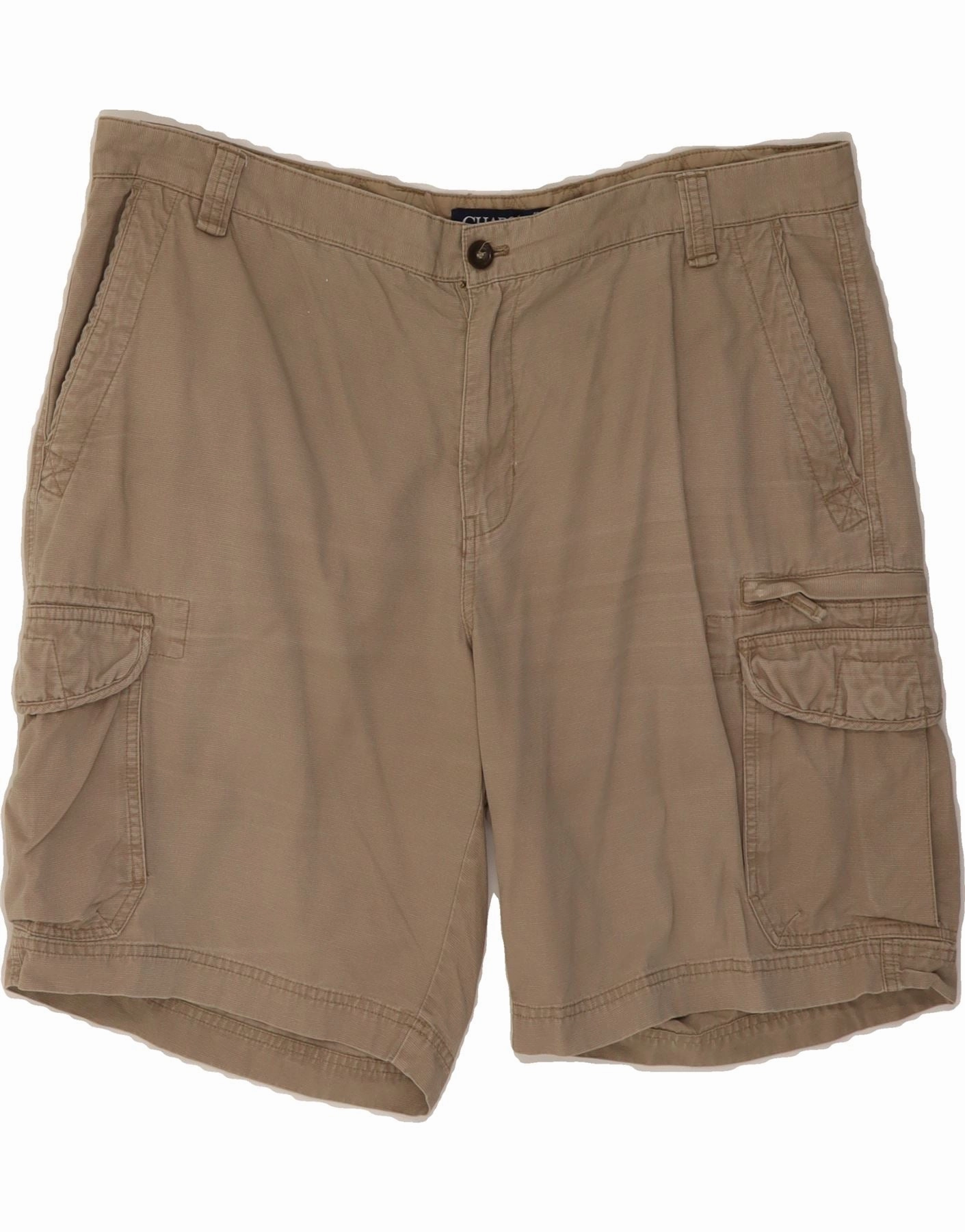 CHAPS Mens Cargo Shorts W40 XL Brown Cotton Light Weight Sport Mood