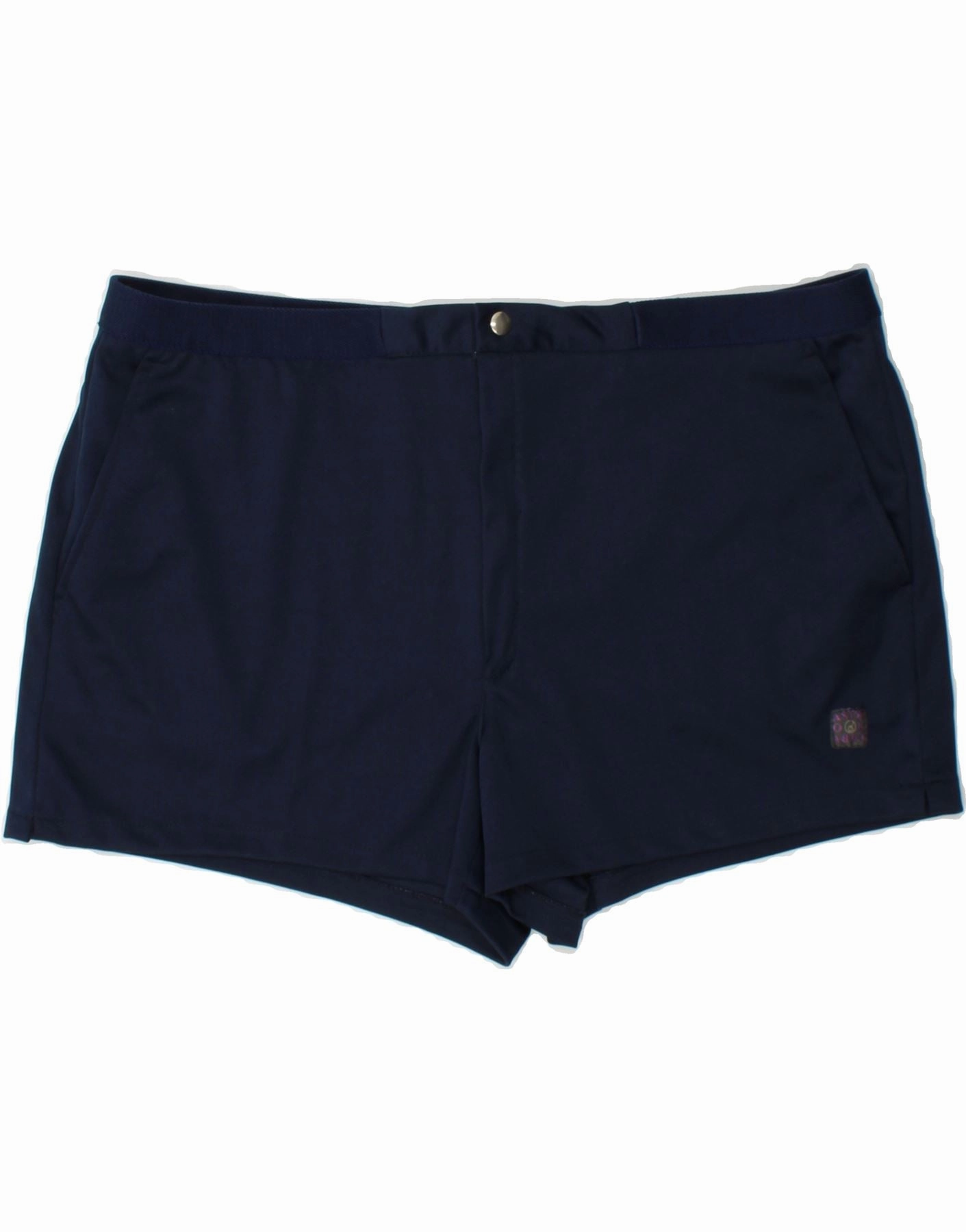 Extended Inseam Options VINTAGE Mens Chino Shorts W38 XL Navy Blue