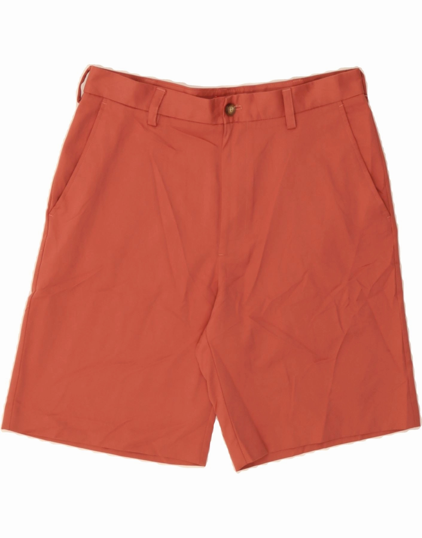 printed shorts Stretch Waist IZOD Mens Chino Shorts W34 Large Red Polyester