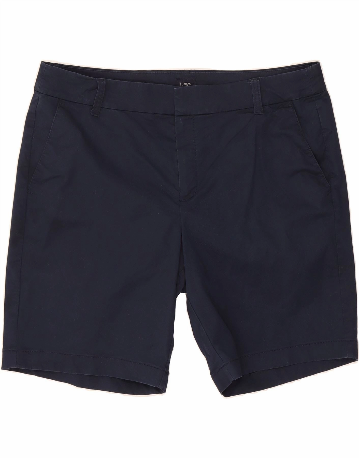 J. CREW Mens Chino Shorts US 14 XL W38 Navy Blue Cotton Versatile Wear