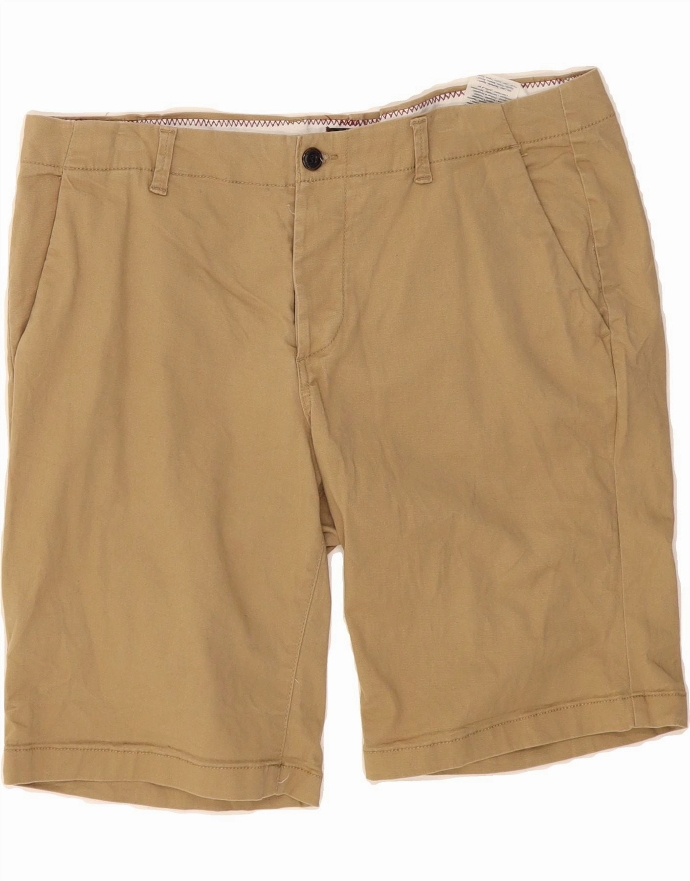 JACK & JONES Mens Chino Shorts XL W38  Beige Cotton Stretch Waist