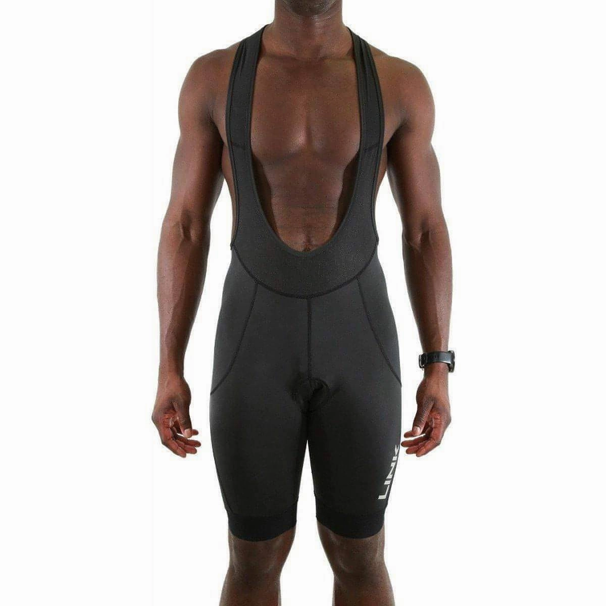 retail industry Link Ride Mens Cycling Bib Shorts - Black