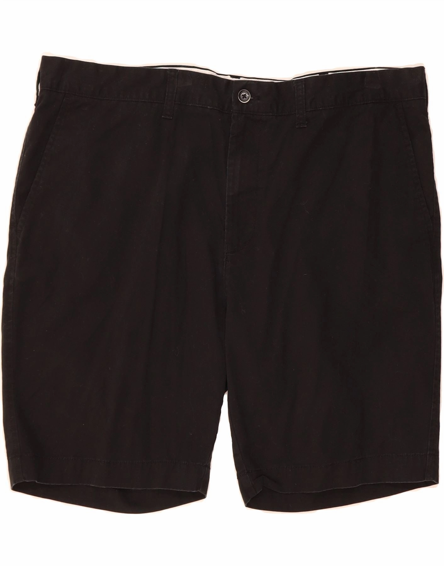MARKS & SPENCER Mens Chino Shorts W42 2XL Black Cotton FasteningLoops