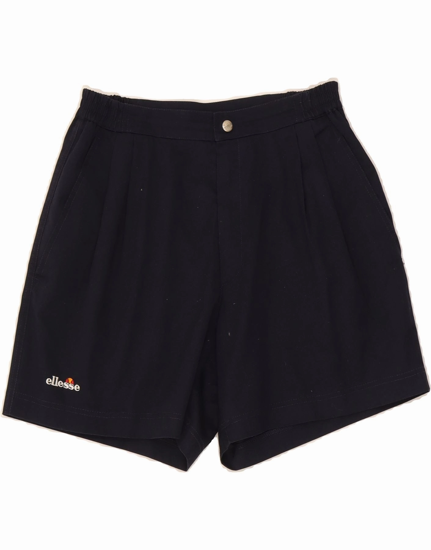 ELLESSE Mens Chino Shorts IT 54 2XL W30  Navy Blue Polyester Minimalist Look Comfort Flex Wear