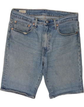 Breathable Performance Fit Chill Breeze Fit LEVI'S Mens Denim Shorts W34 Large  Blue Cotton