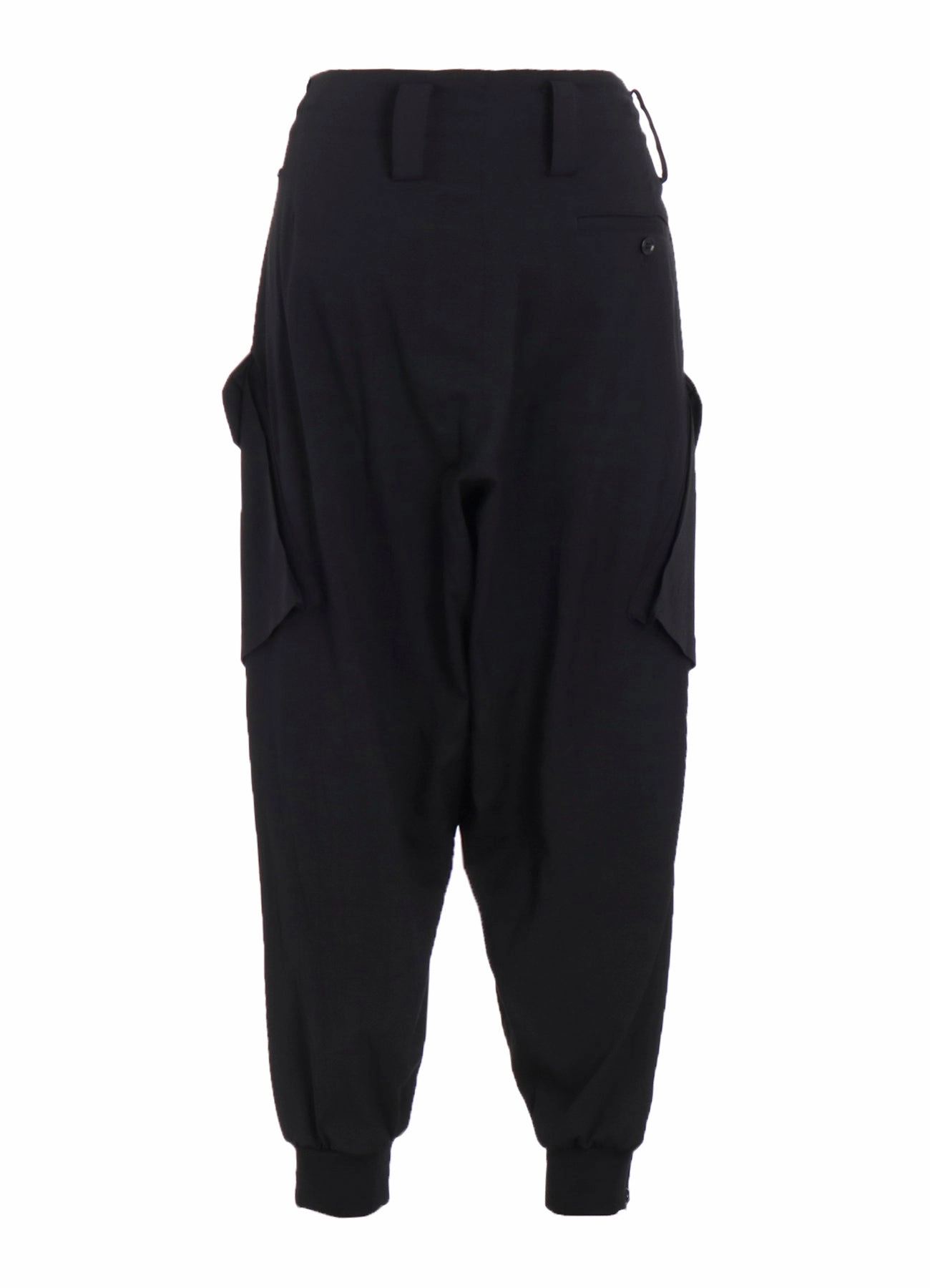 Essential Look Low Bulk Design WOOL BREND TWILL RIB HEM PANTS