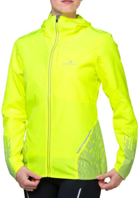 Ronhill Tech Reflect Womens Running Jacket - Yellow Anti Pilling Sport Comfort