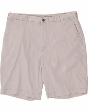 Casual Look IZOD Mens Salt Water Chino Shorts W38 XL Grey Cotton