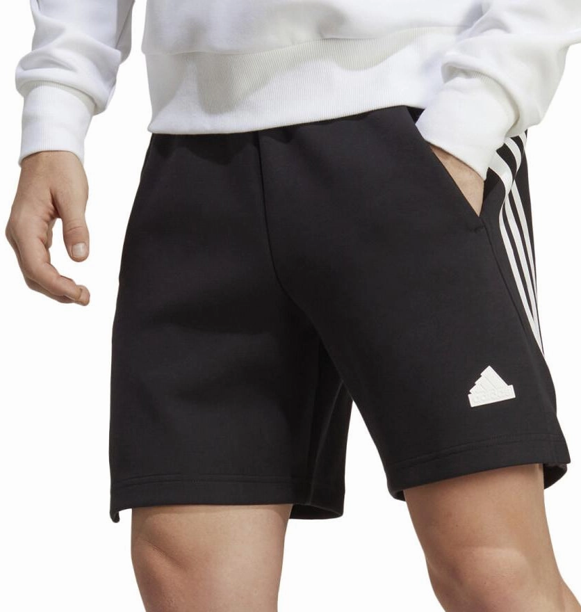 Modern Aesthetic adidas Future Icons 3 Stripes Mens Shorts - Black