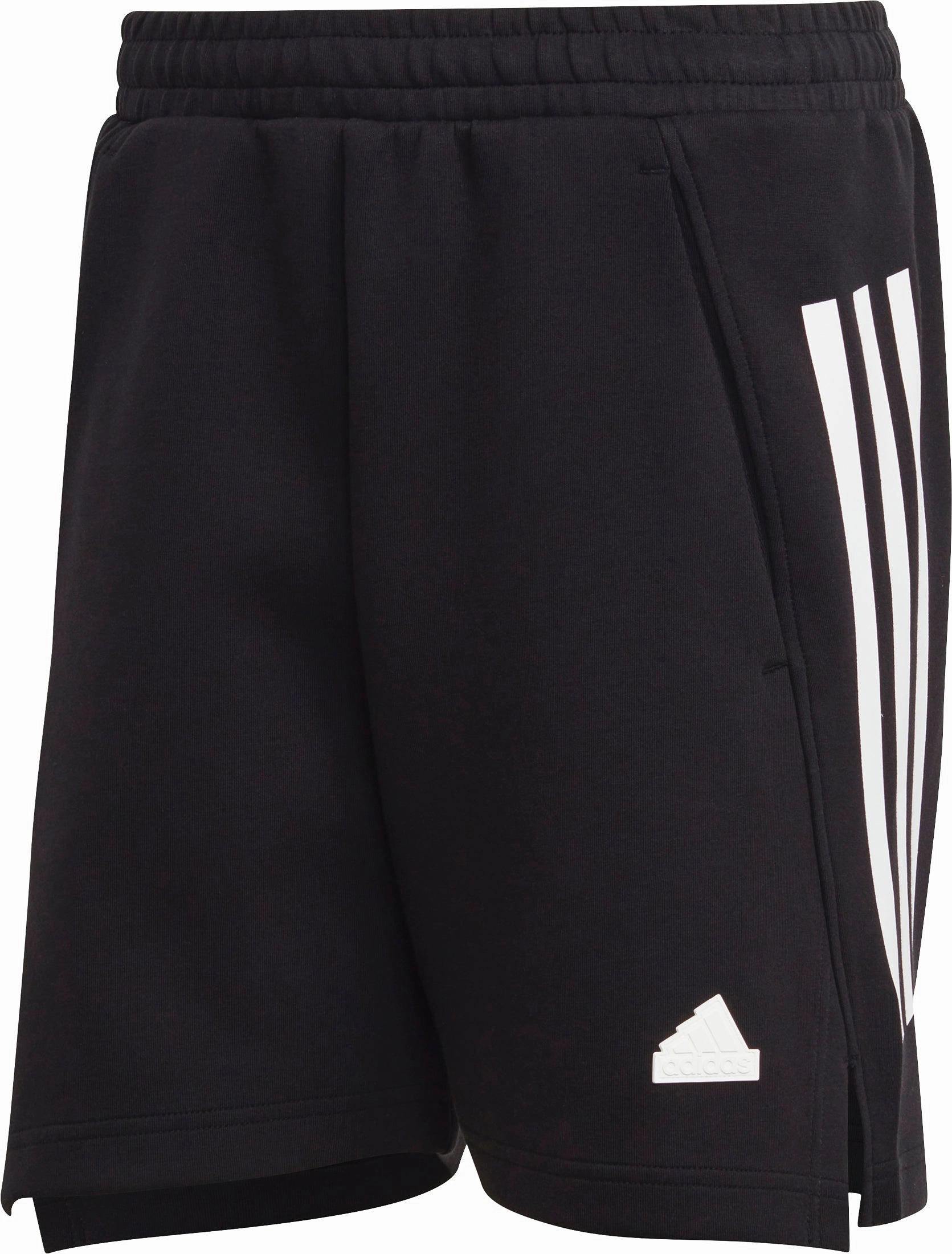 Breathable mesh adidas Future Icons 3 Stripes Mens Shorts - Black