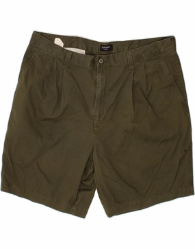 DOCKERS Mens Pegged Chino Shorts W42 2XL Khaki Cotton Clean Fabric