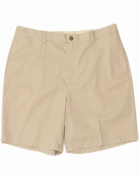 L.L.BEAN Mens Natural Fit Chino Shorts W38 XL Beige Cotton Swimwear