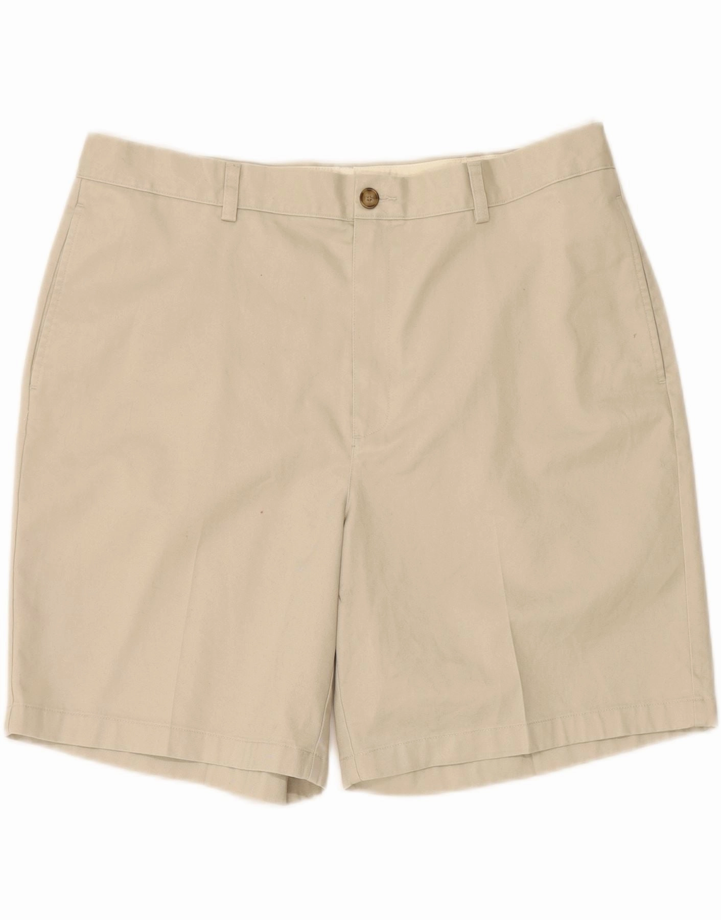 L.L.BEAN Mens Natural Fit Chino Shorts W38 XL Beige Cotton Swimwear