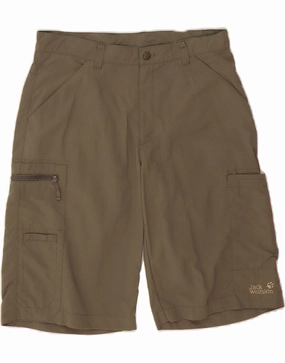 rhinestone accents Durable Comfort JACK WOLFSKIN Mens Cargo Shorts  W32 Medium Khaki Polyamide