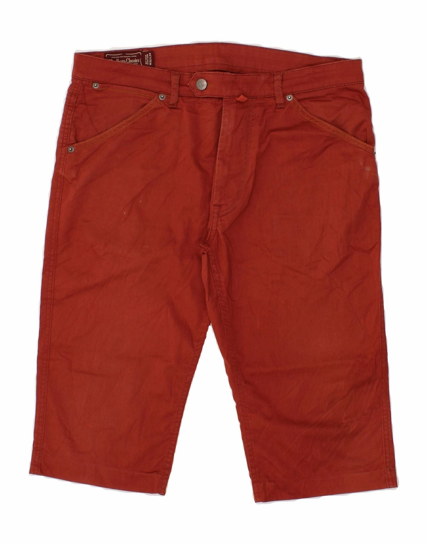 Soft Touch MARLBORO CLASSICS Mens Casual Shorts W32 Medium Red Cotton
