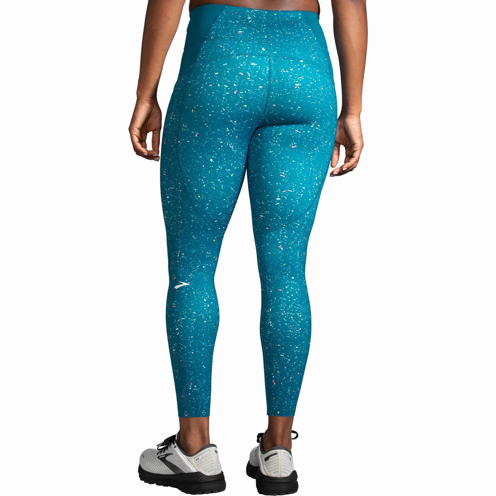 Brooks Method Womens 7/8 Running Tights - Blue Body Contouring Shape Control
