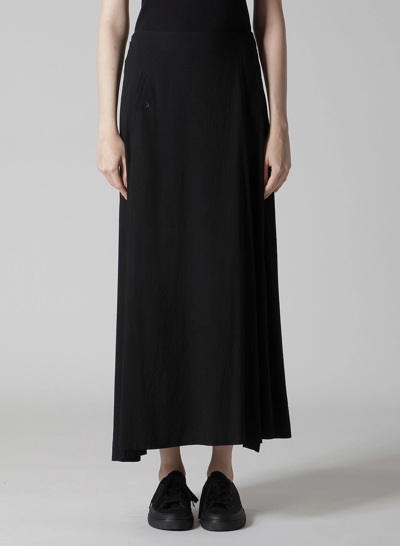 Ry WRINKLED LAWN R POCKET SKIRT Relaxed Style