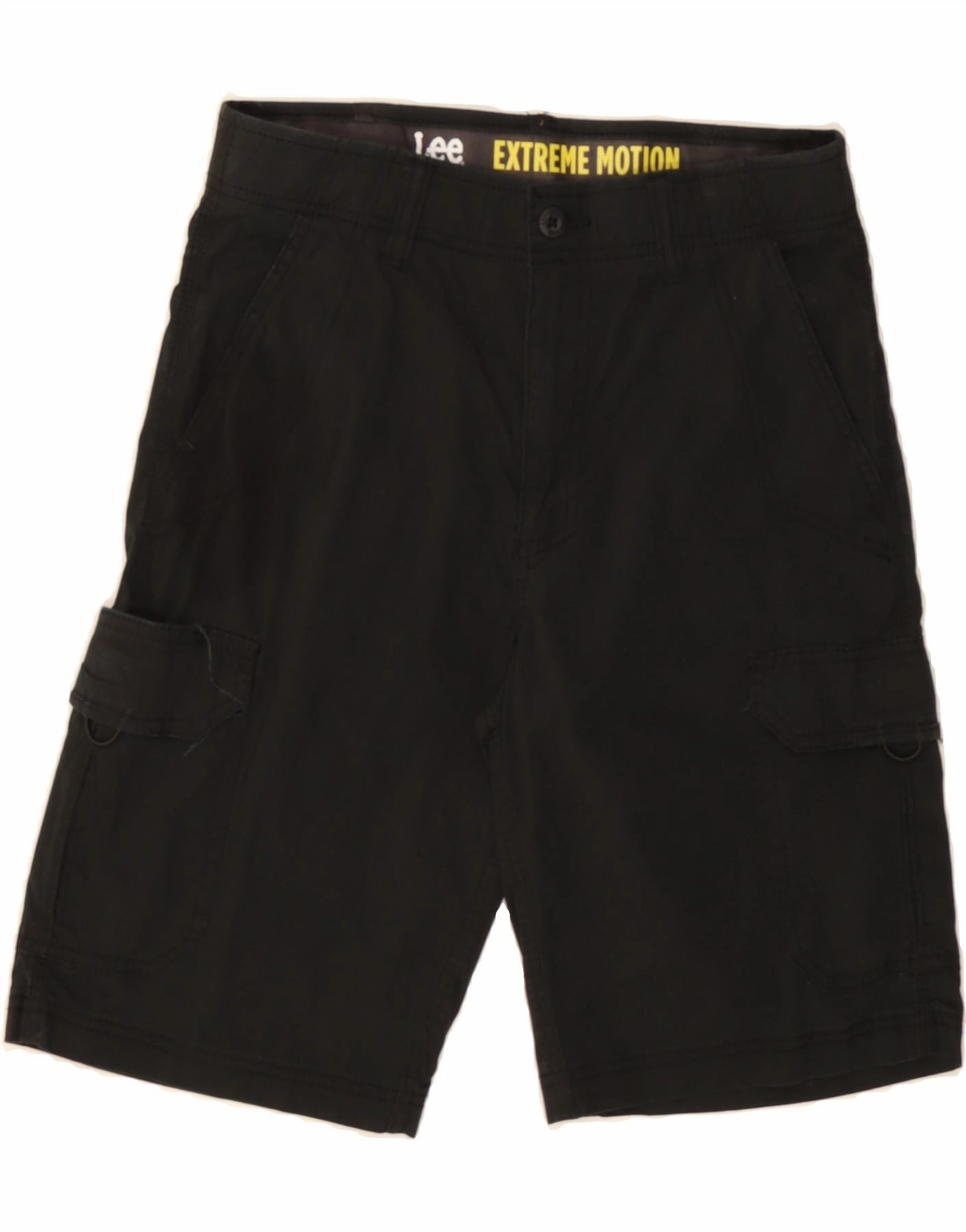 Breathable mesh lining LEE Mens Extreme Motion Cargo Shorts W29 Small Black Cotton