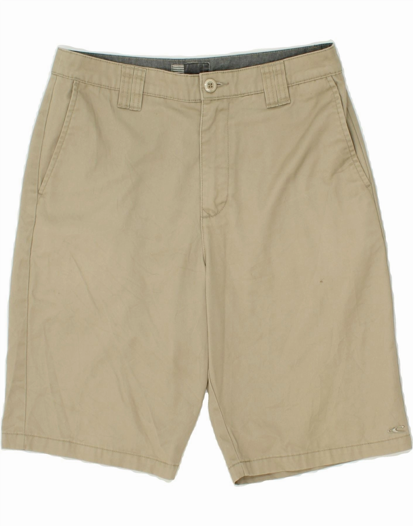 Light Fabric Mesh Fabric O'NEILL Mens Chino Shorts W30 Medium Beige Polyester