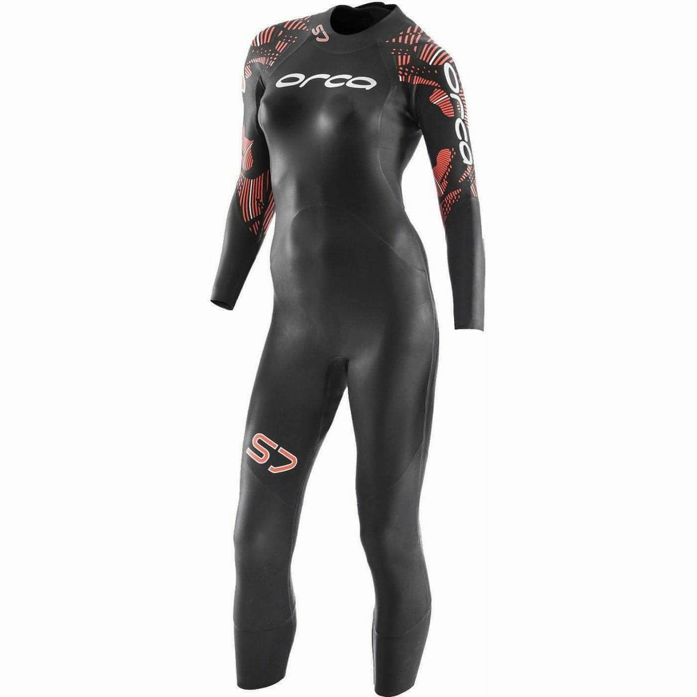 LowProfileNeckline Orca S7 Fullsleeve Womens Wetsuit - Black